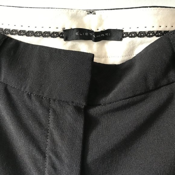 ELIE TAHARI Bootcut Wool Pants BLACK US 4 - Picture 3 of 7